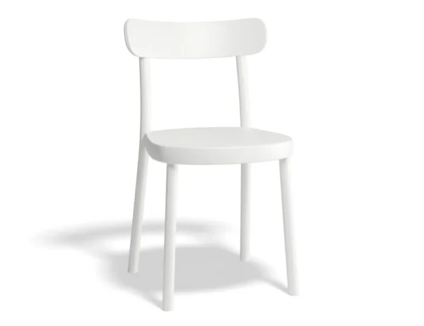 Vincent dining chair in white in front of a white background