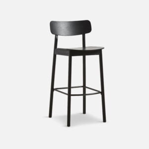 angled view of the Yuri bar stool