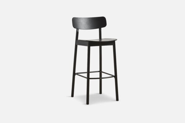 angled view of the Yuri bar stool