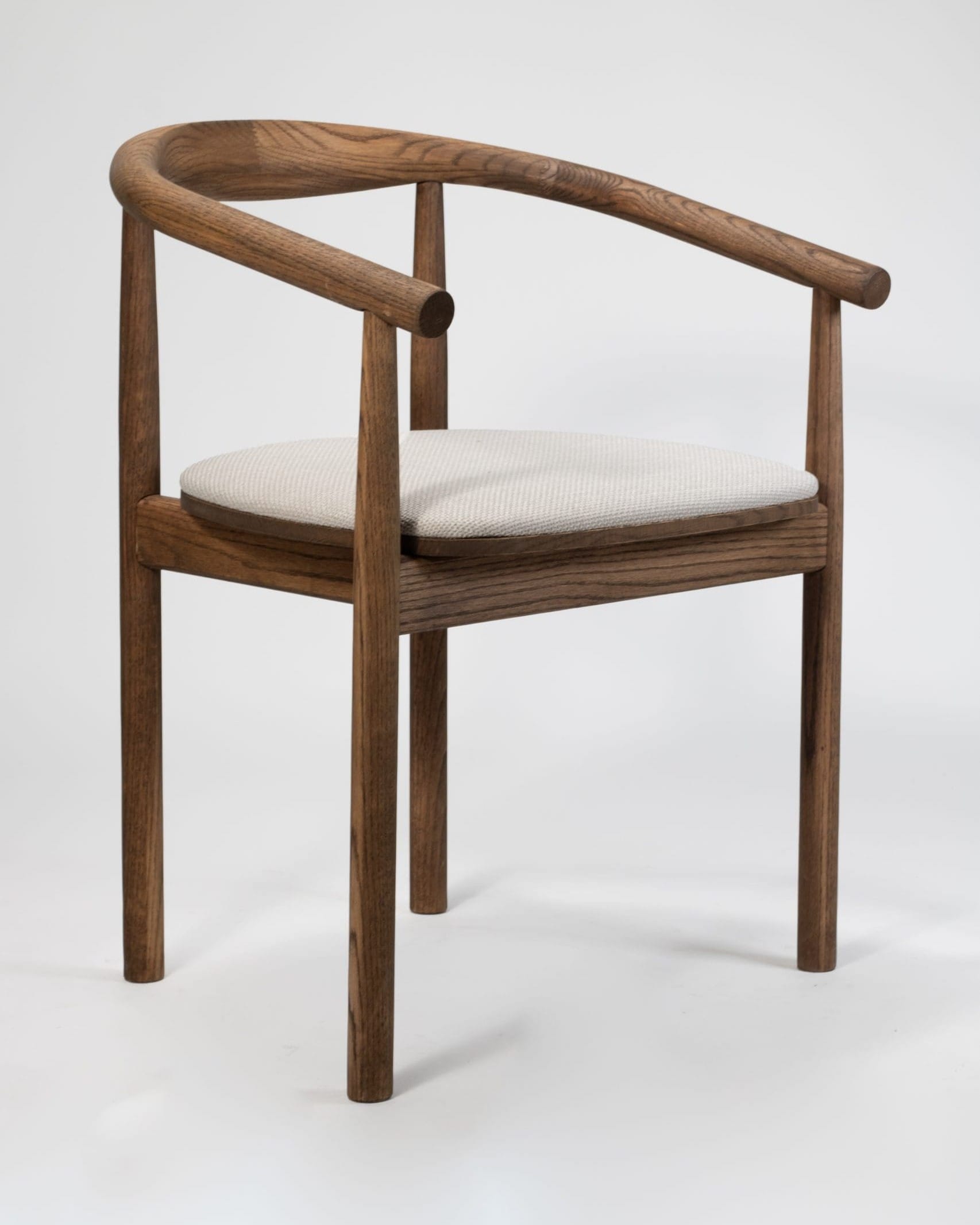 Angled view of emma dining chair