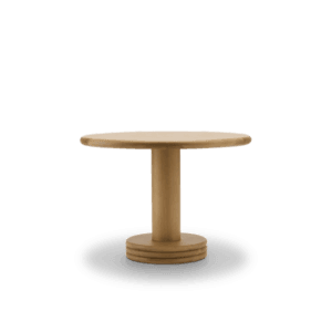 Allure Dining Table, round top , suitable as a bistro table, made with french oak by Kersetna Lebanon